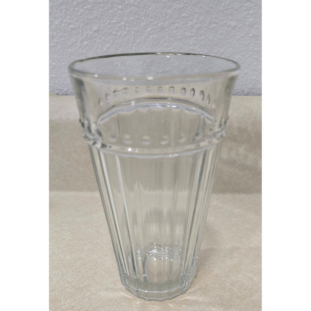 Anchor Hocking Olivia Isabella Vintage 16 oz Clear Glass Flat Tumbler